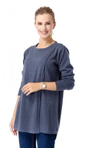 Accouchée Casual Elegance Knitwear Sweater for Pregnancy, Nursing, & Beyond