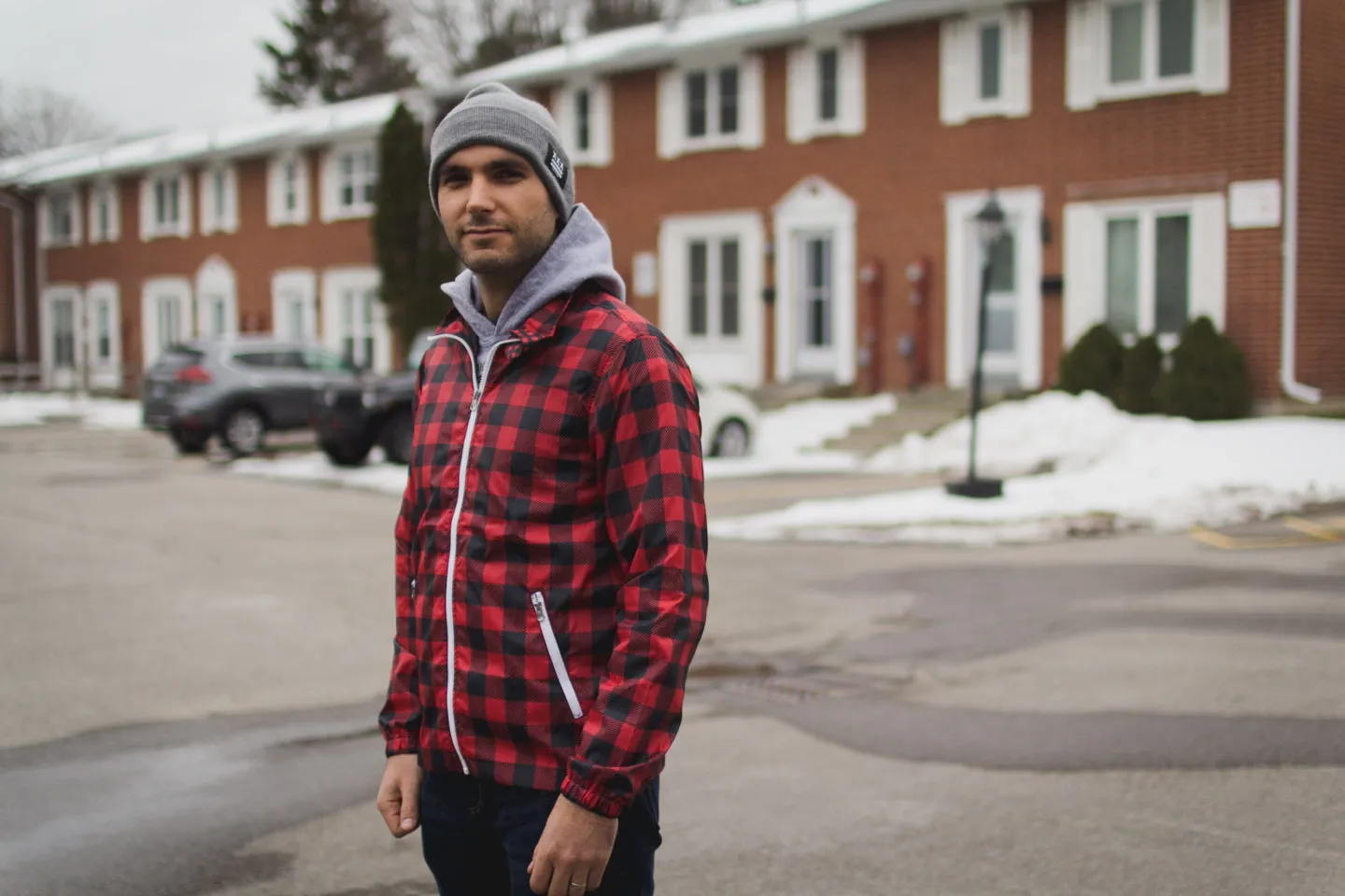 Backpatch Flannel Coaches Jacket