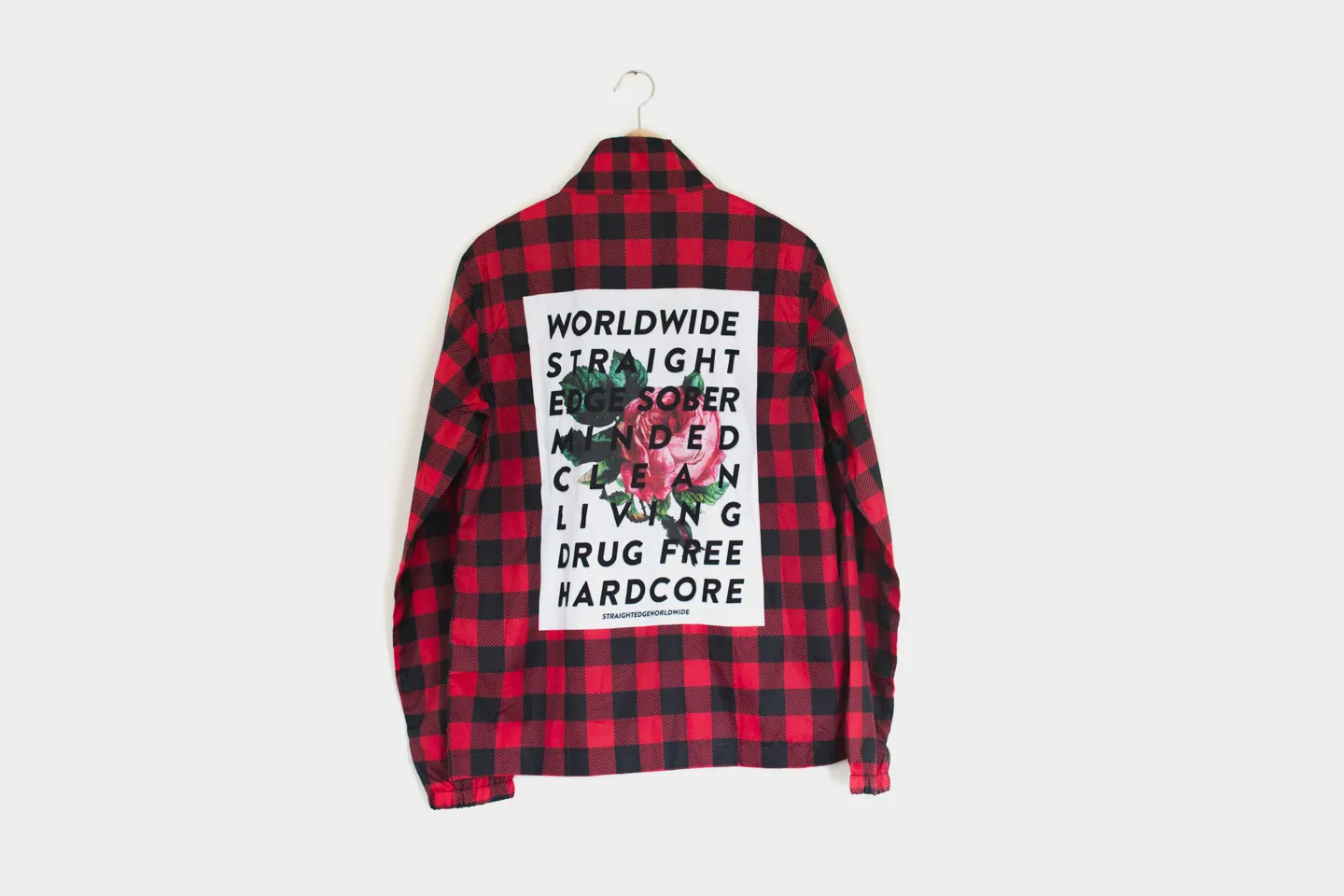 Backpatch Flannel Coaches Jacket