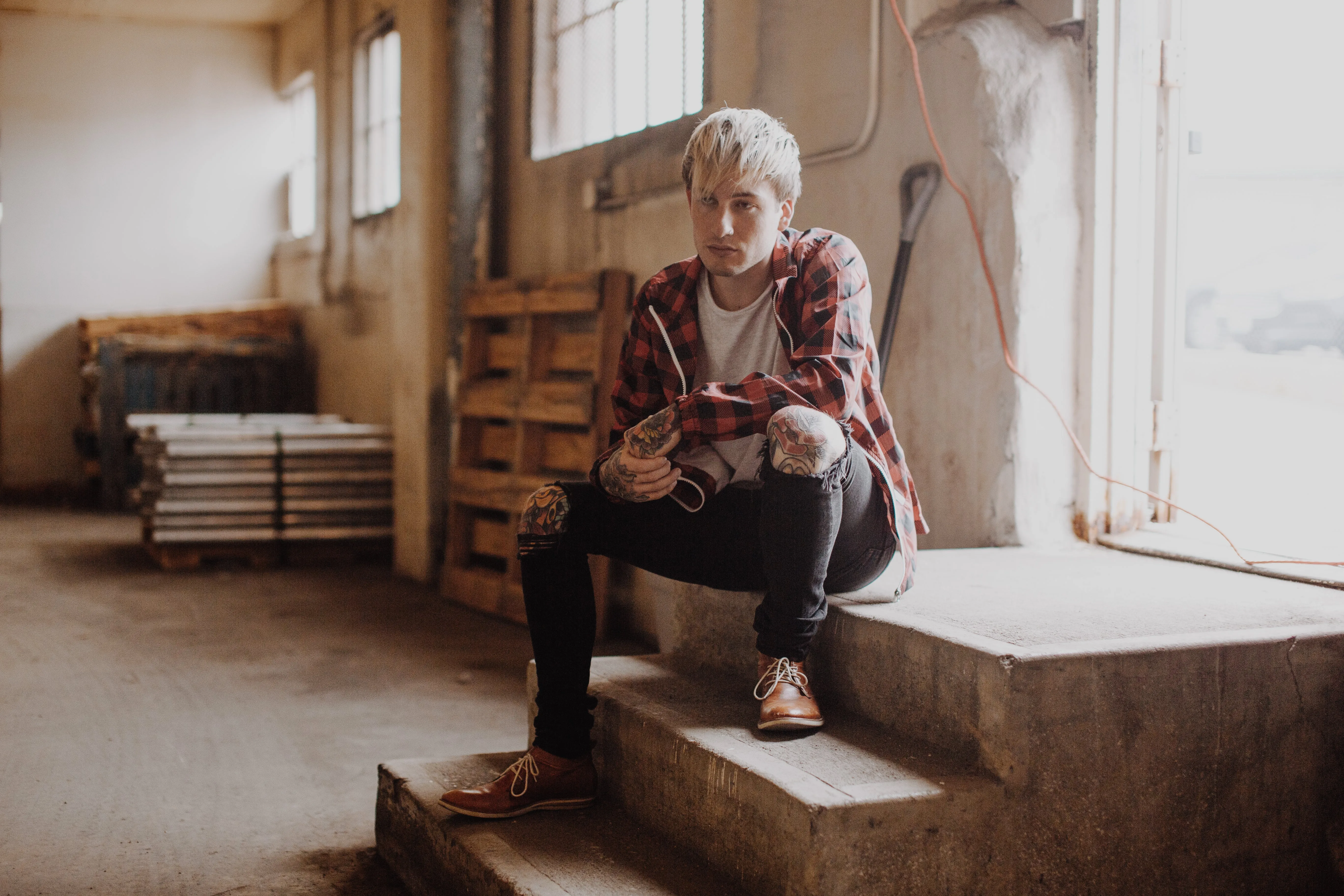 Backpatch Flannel Coaches Jacket