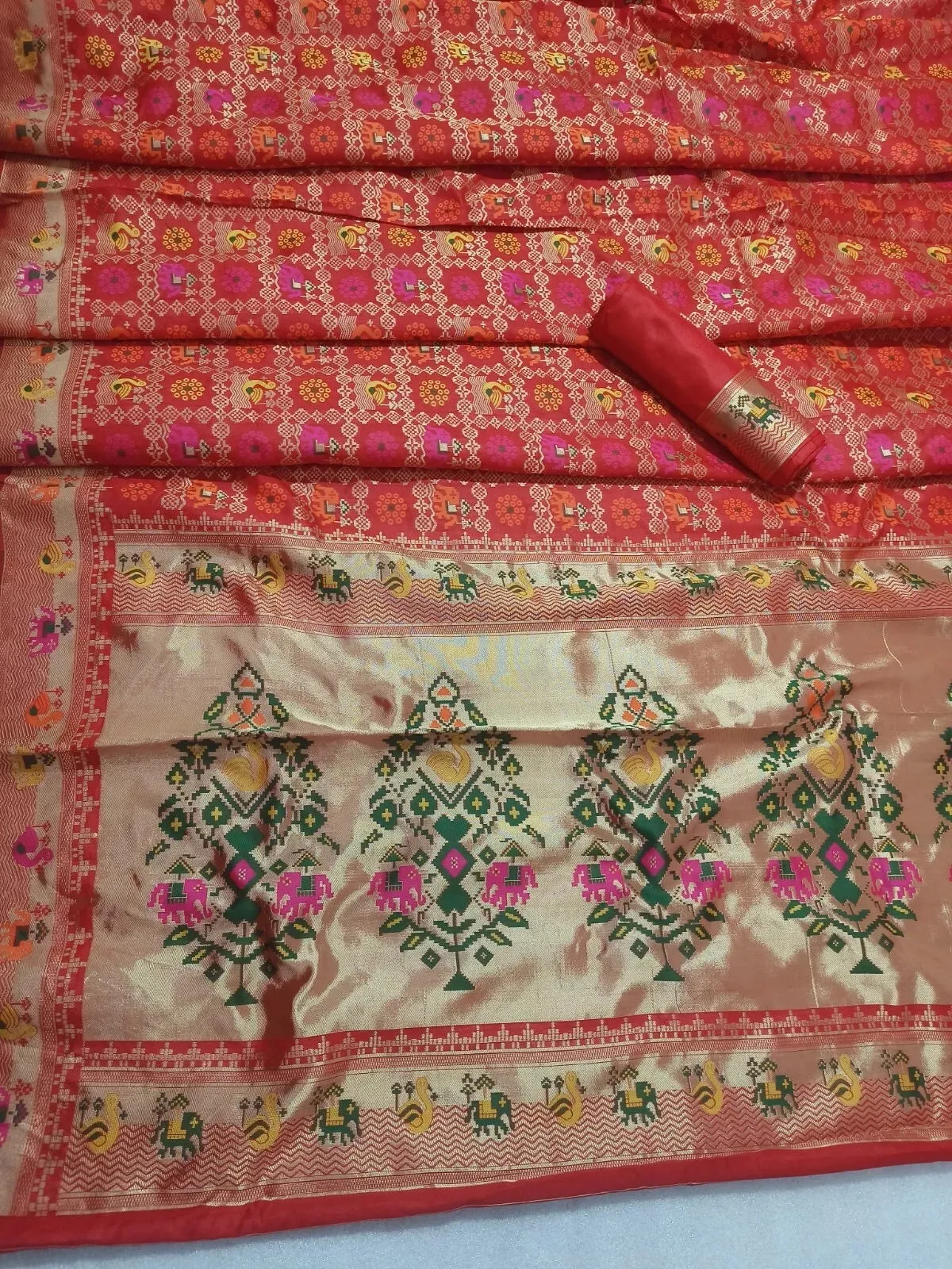 Banarasi Soft Silk Saree With Unstitched Blouse
