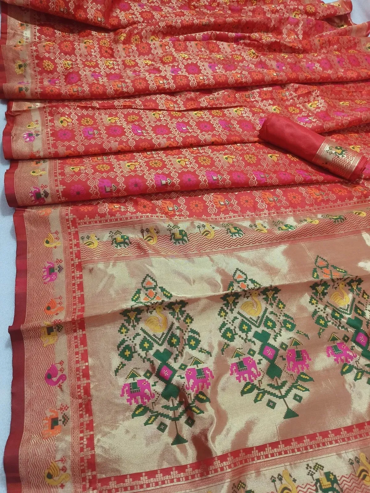 Banarasi Soft Silk Saree With Unstitched Blouse