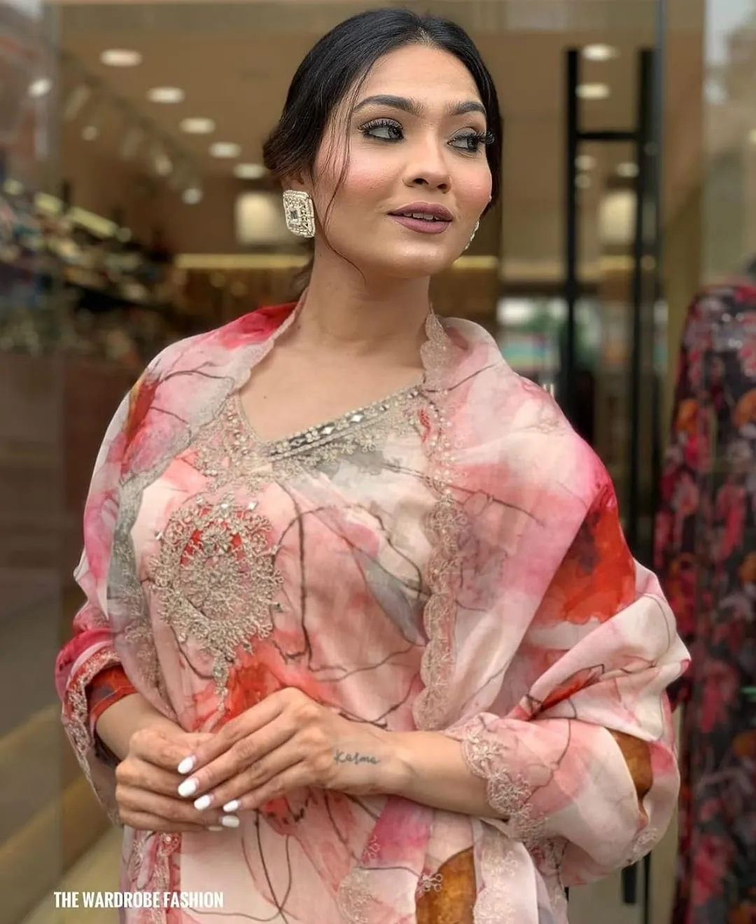 Beautiful Designer Party Wear Summer Pure Orgenza Salwar Suit