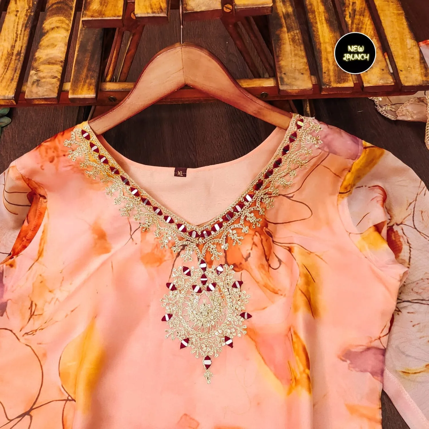 Beautiful Designer Party Wear Summer Pure Orgenza Salwar Suit