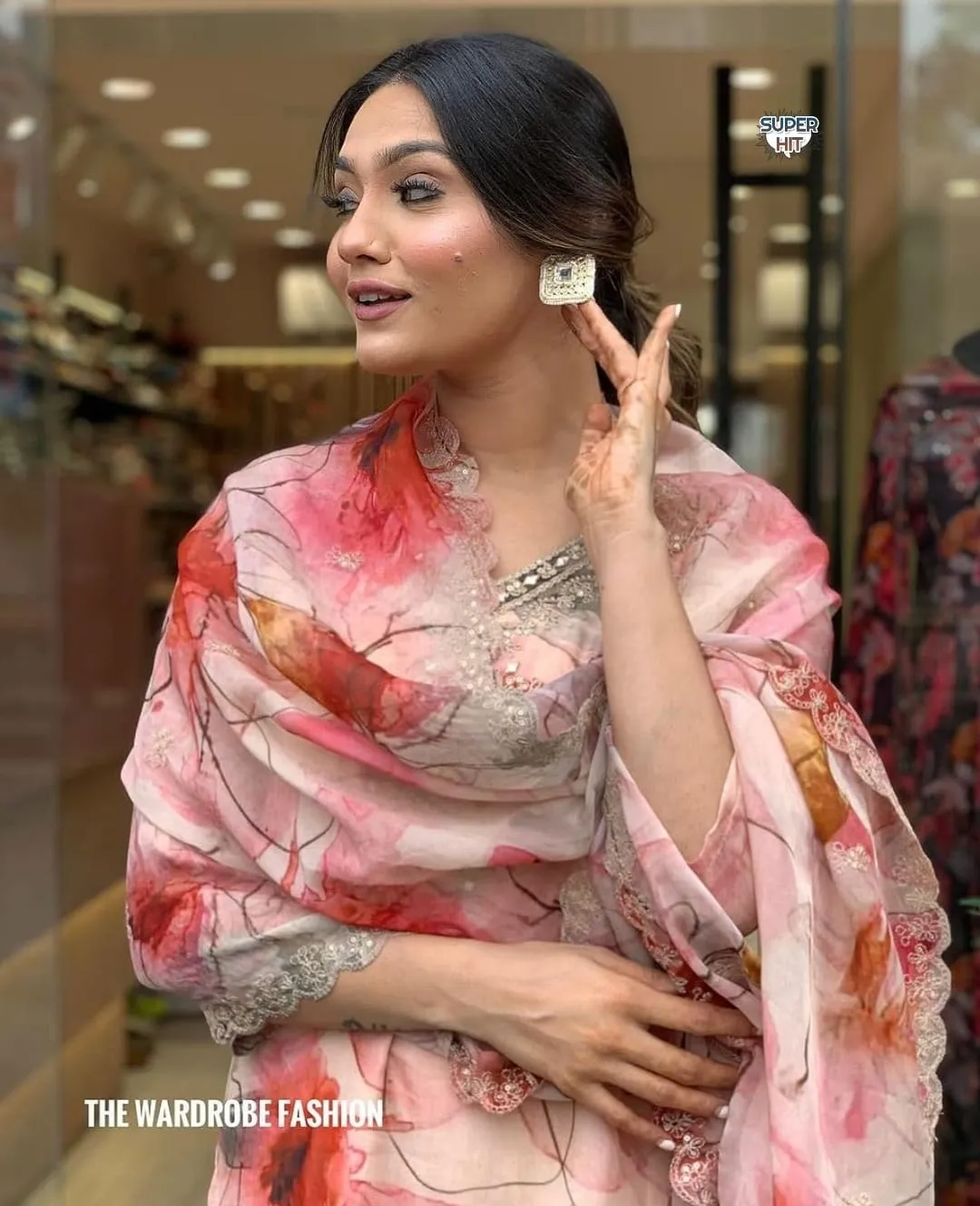Beautiful Designer Party Wear Summer Pure Orgenza Salwar Suit