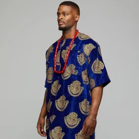 Blue Traditional Nigerian Isiagu