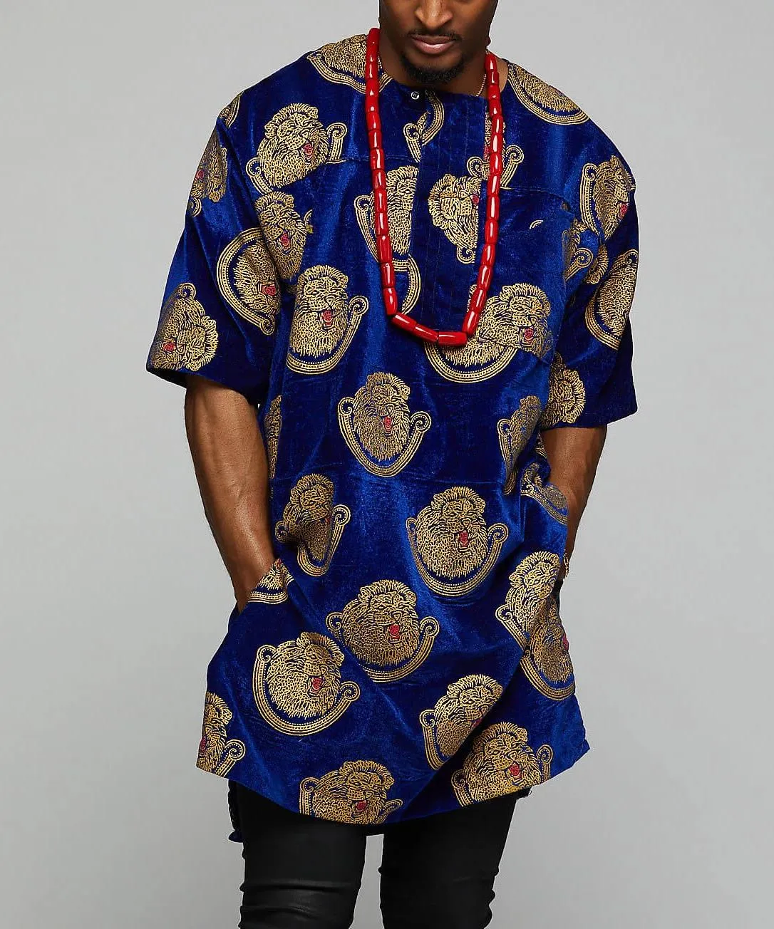 Blue Traditional Nigerian Isiagu