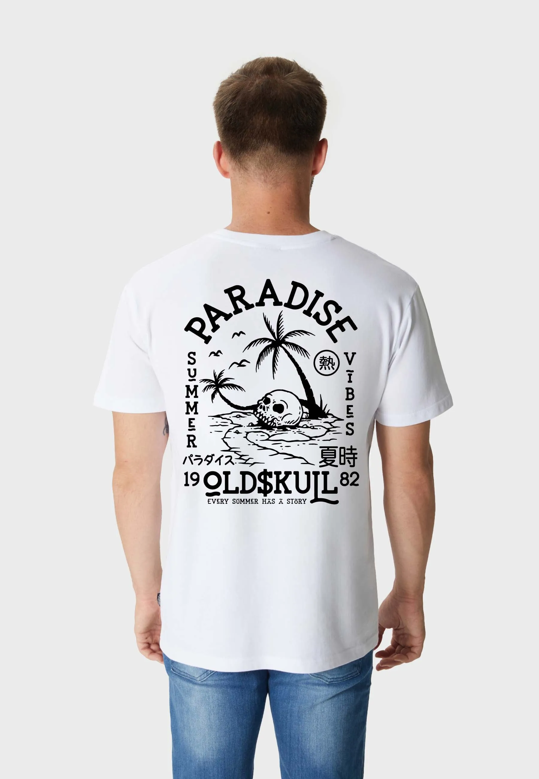 Bony Island Backprint T-Shirt White