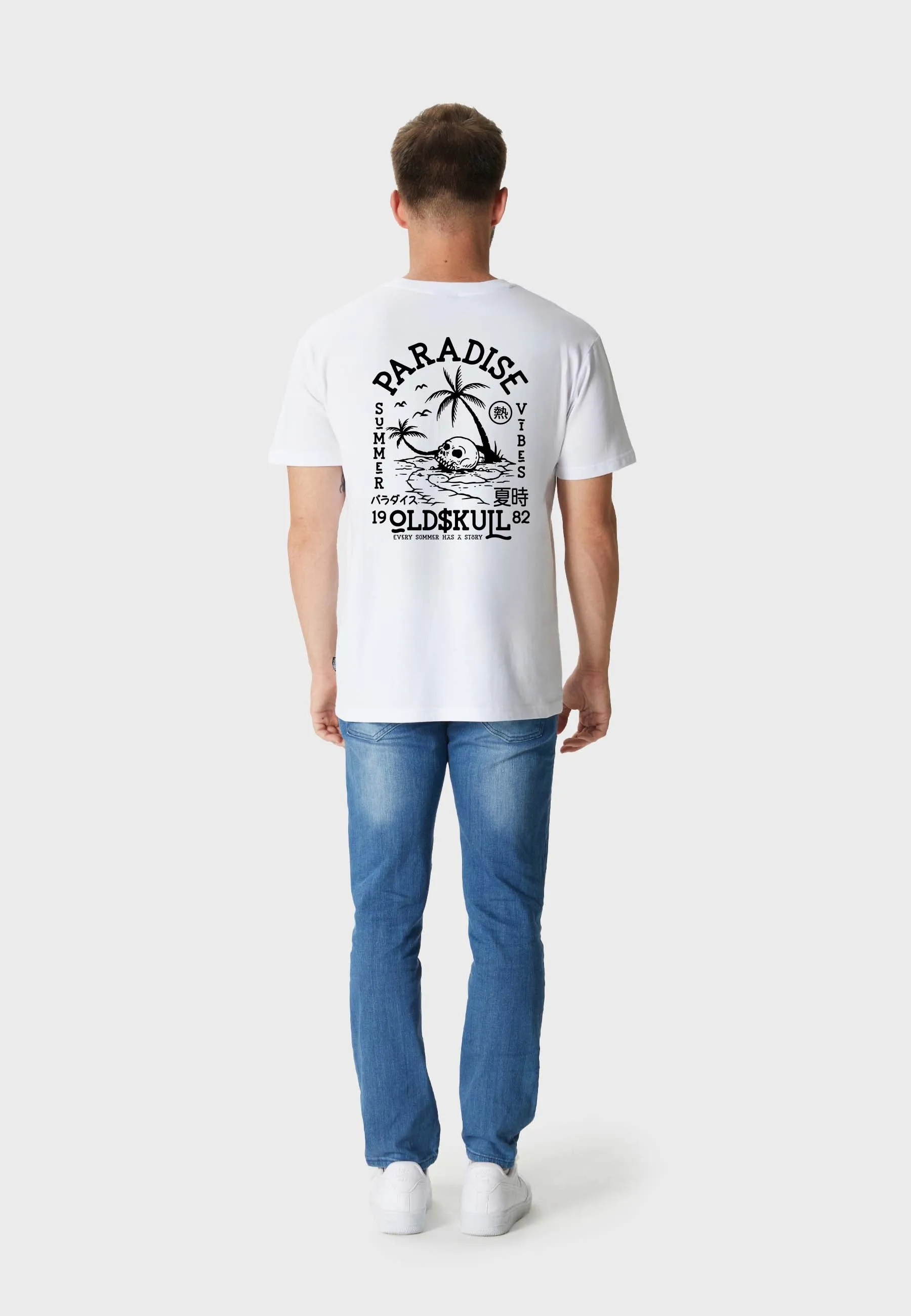 Bony Island Backprint T-Shirt White