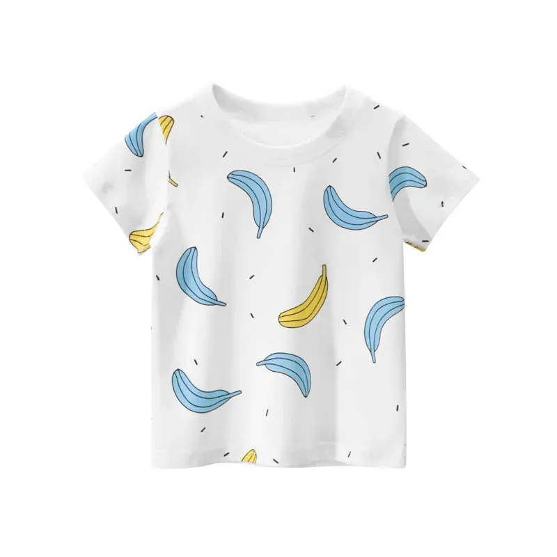 Children Summer Cartoon Short Sleeve T-Shirt