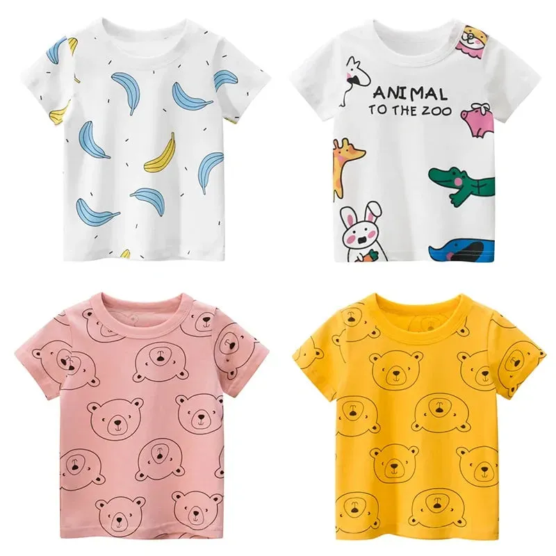 Children Summer Cartoon Short Sleeve T-Shirt
