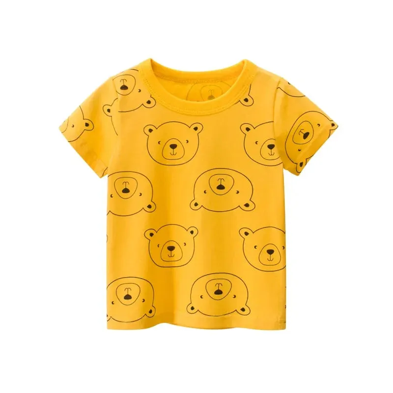Children Summer Cartoon Short Sleeve T-Shirt