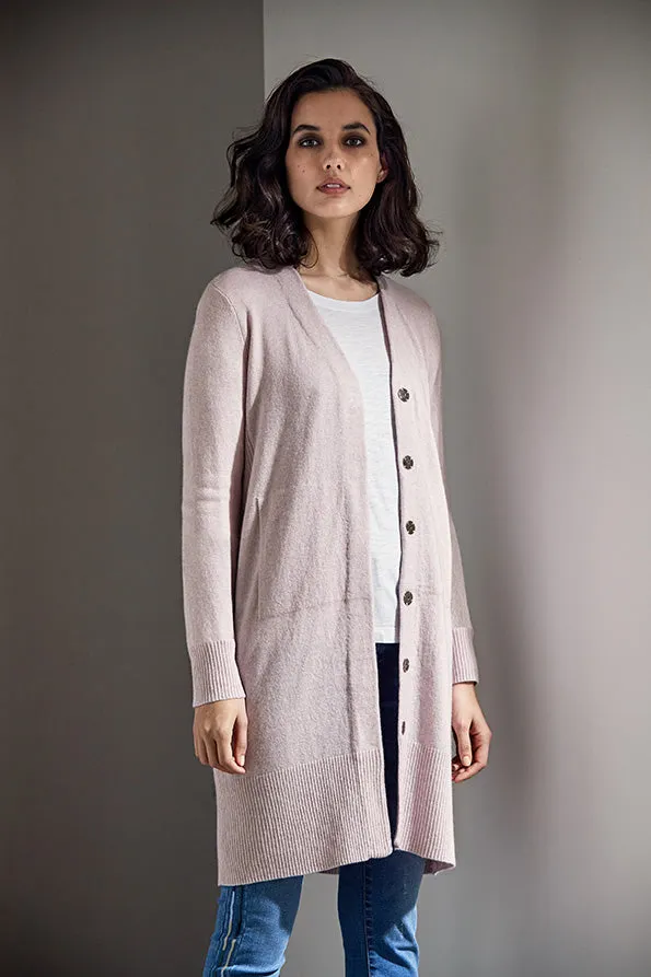 Council Cardi - Rose Marl