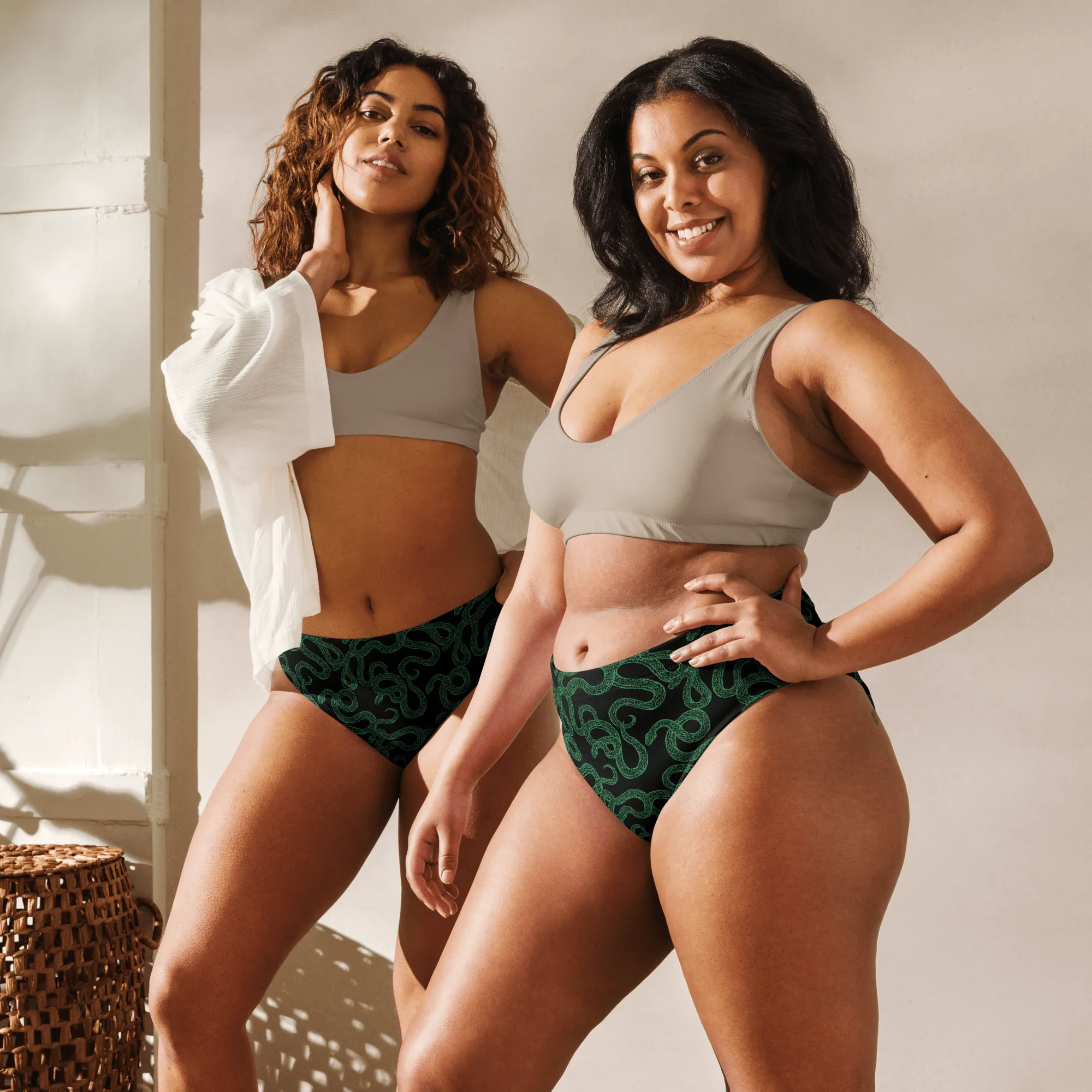 Cursed Coils High-Waited Sport Bikini Bottom