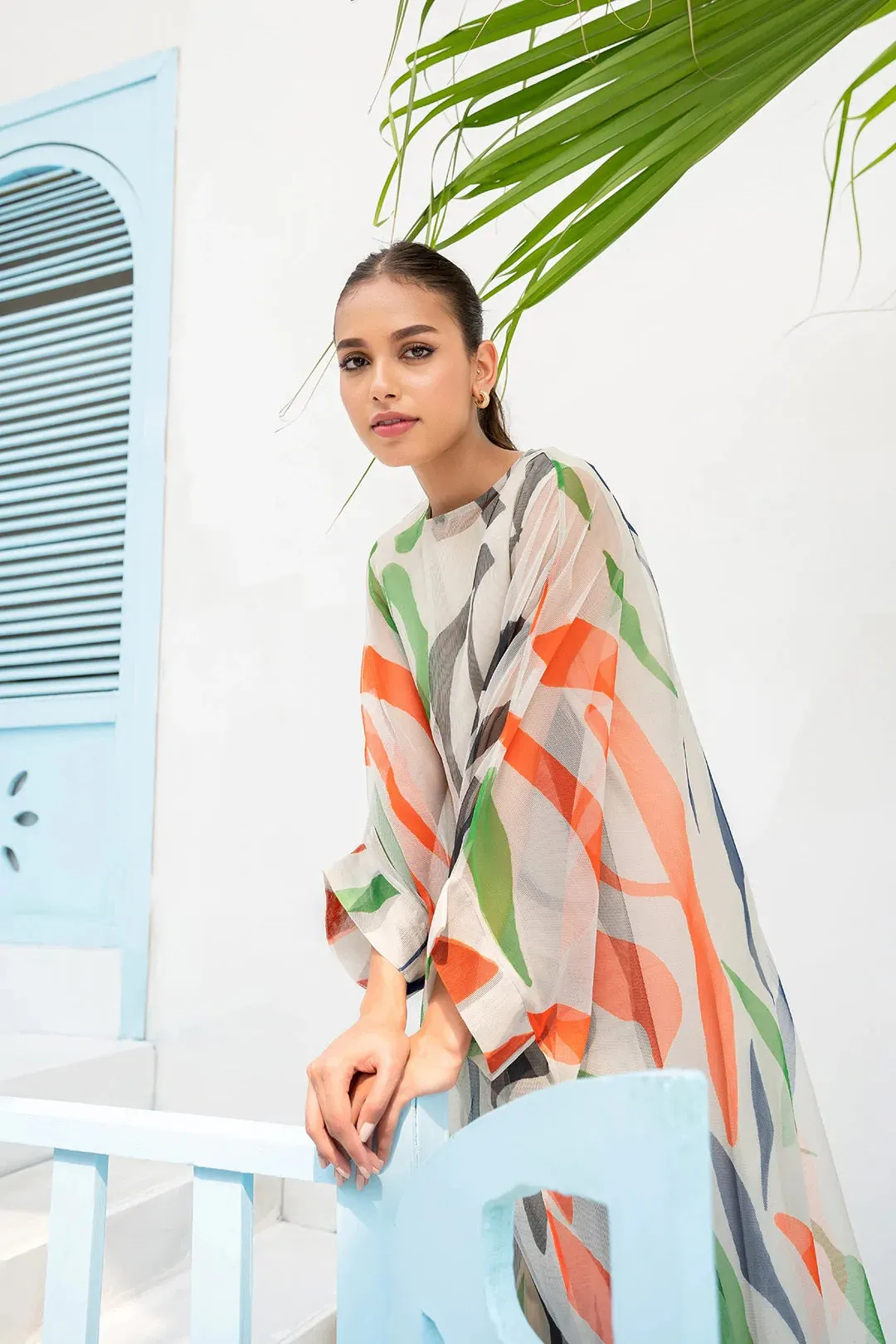 Elegant Georgette Kaftan, Casual Wear Caftan For Women's