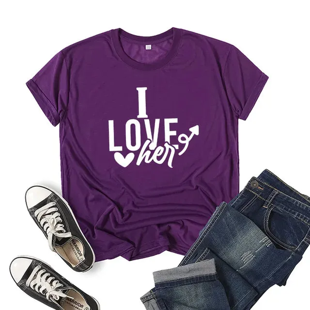 I Love Her I Love Him Shirts