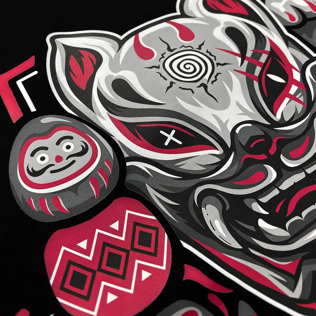 Lucky cat with evil mask - Sweatshirt