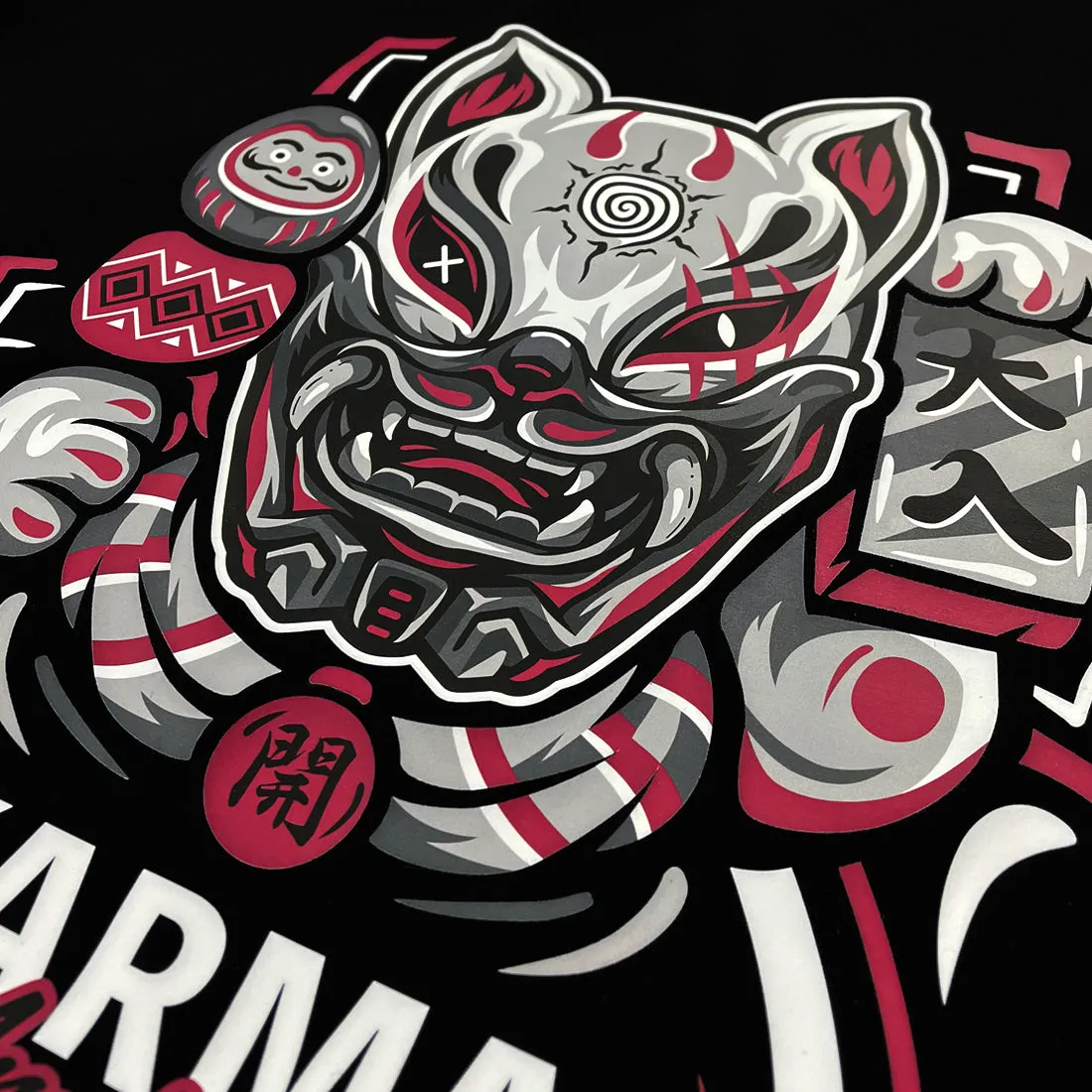 Lucky cat with evil mask - Sweatshirt