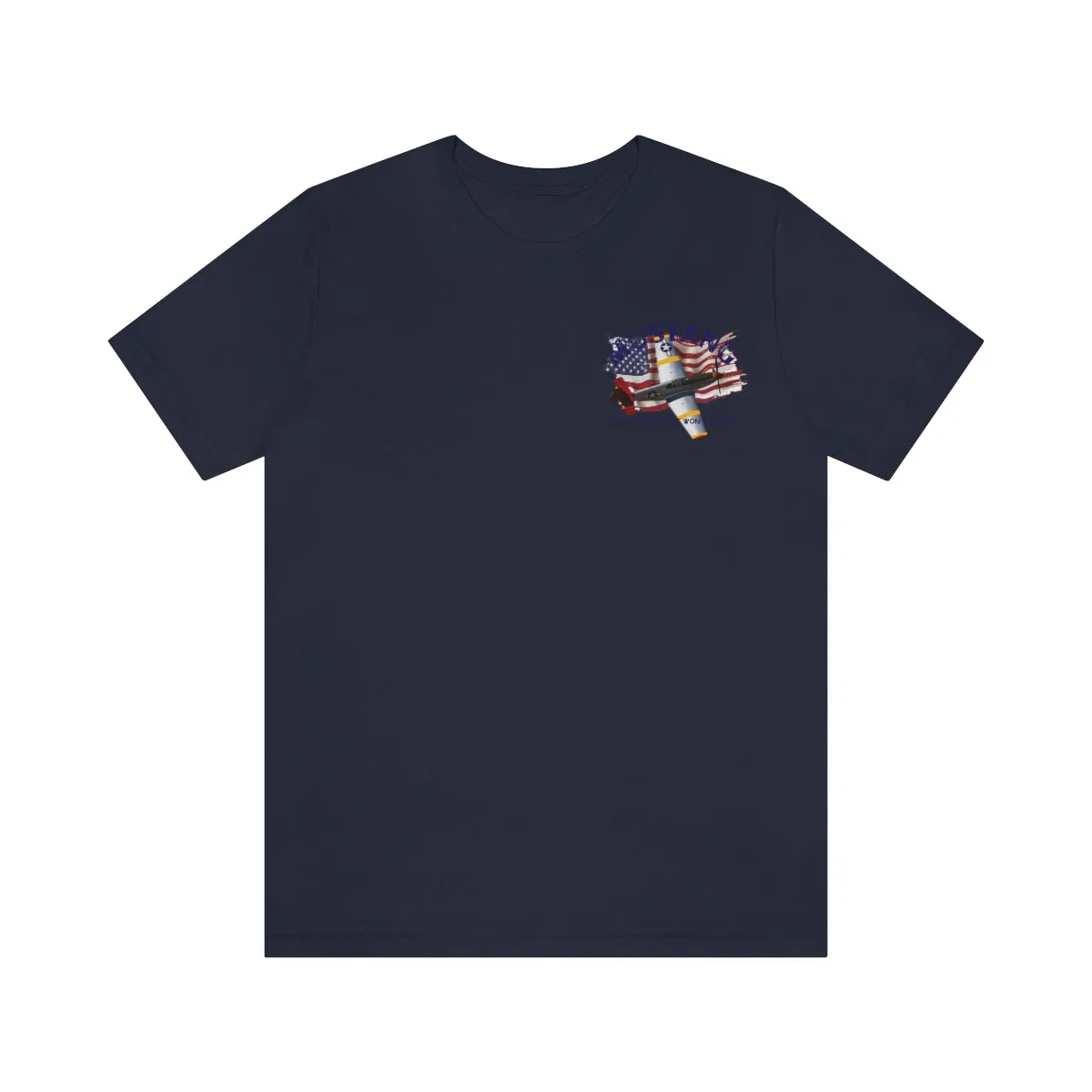 Military T-shirt P-51 Mustang Aircraft , American made, American Flag, Patriotic