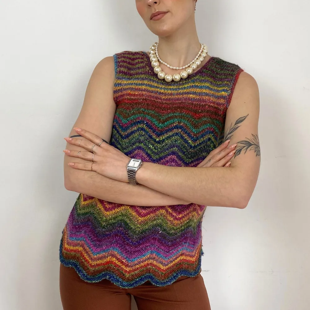 Multicoloured Knitted Top - XS/S