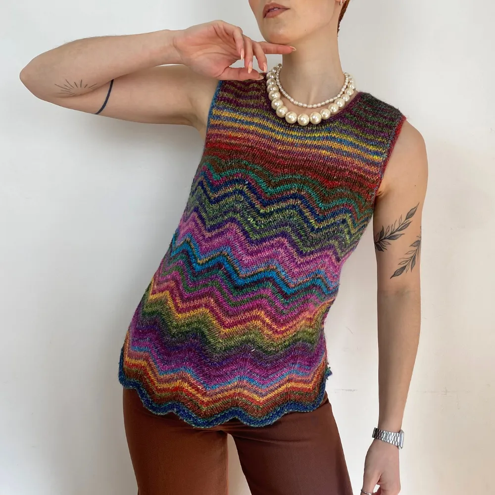 Multicoloured Knitted Top - XS/S