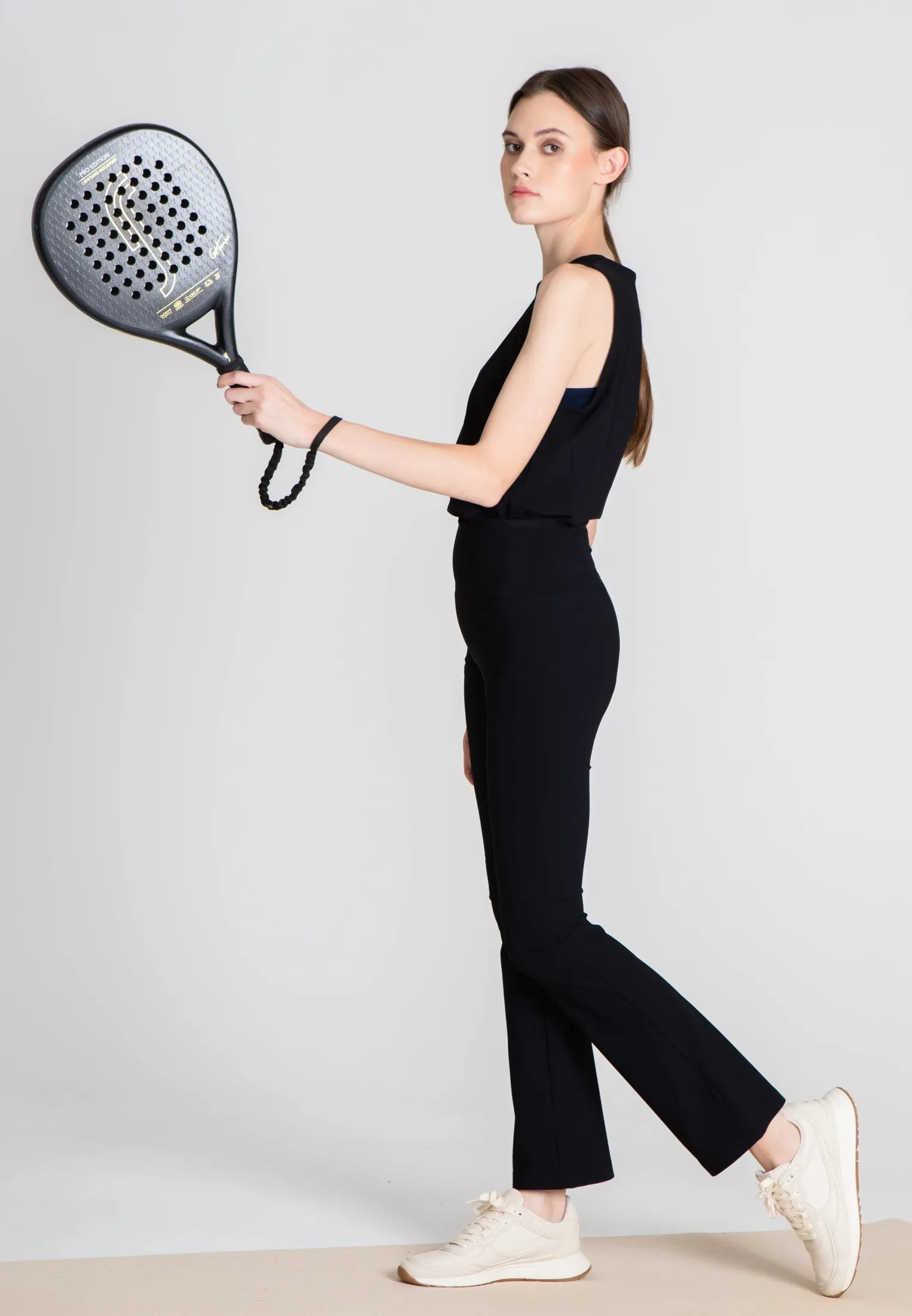 The Cropped Sport Pant - Black Opaque